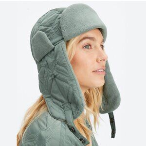 ✨🧊 Fabletics Quilted Aviator Trapper Hat – Ultra-Warm,‎ Stylish & NEW! ❄️✨
